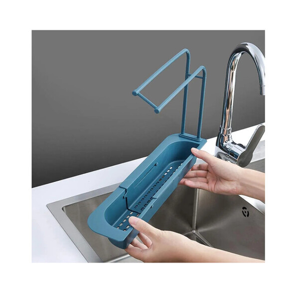 Organizator pentru chiuveta de bucătărie cu suport pentru prosoape