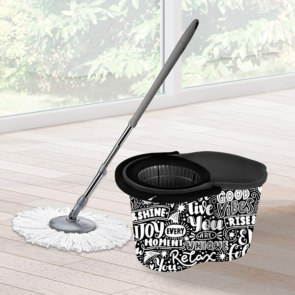 Set galeata cu storcator si mop rotativ, 16 litri