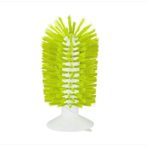 Perie pentru chiuveta pentru curatat si spalat pahare, cesti si cani, cu ventuza, 17cm