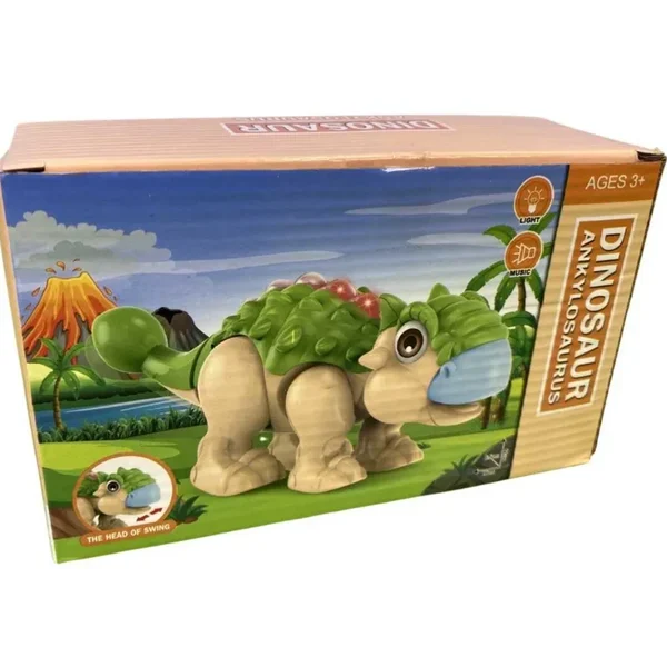 Dinozaur Ankylosaurus cu sunete si lumini