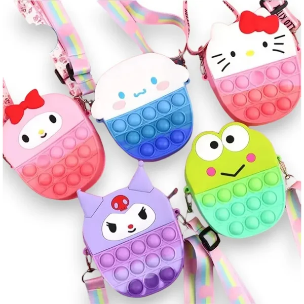 Gentuta din silicon, model popsocket+bretea ajustabila, 12cm